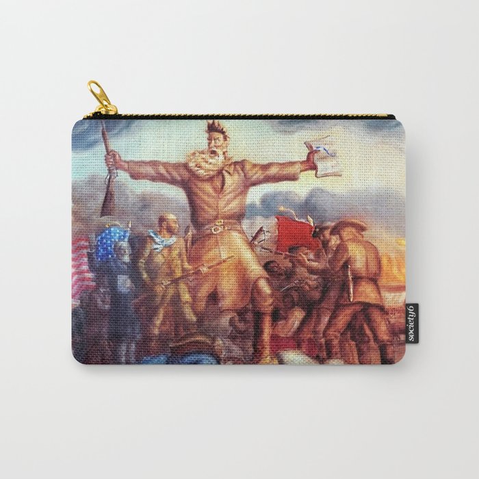 American Masterpiece, Abolitionist John Brown, Tragic Prelude American West portrait painting by John Steuart Curry Carry All Pouch Gallery Image 1