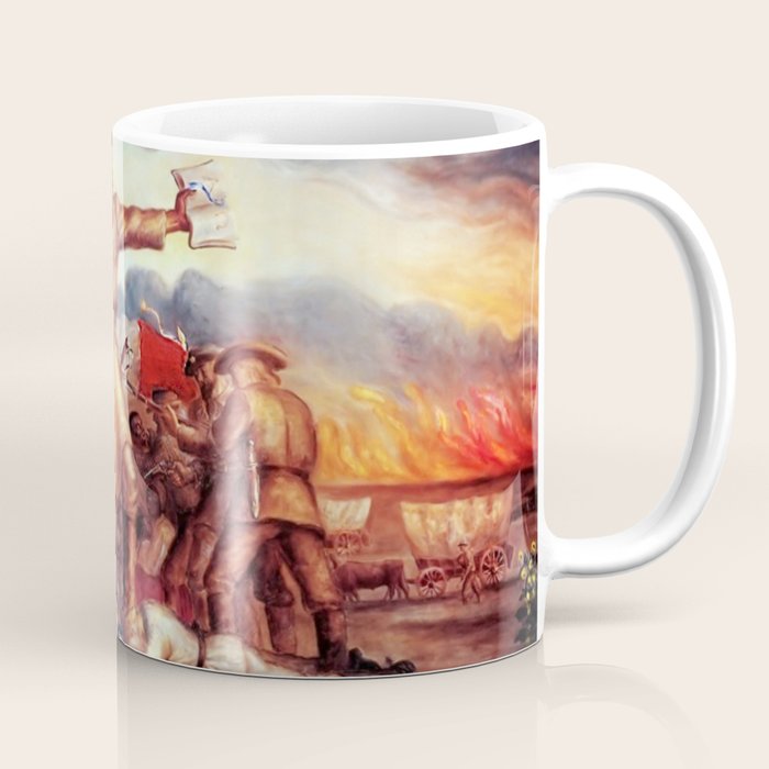 American Masterpiece, Abolitionist John Brown, Tragic Prelude American West portrait painting by John Steuart Curry Coffee Mug Gallery Image 1
