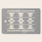 Southwestern Pattern 131 Gray and Beige Cutting Board Gallery Image 1