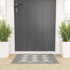 Southwestern Pattern 131 Gray and Beige Welcome Mat Gallery Image 3
