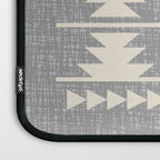 Southwestern Pattern 131 Gray and Beige Laptop Sleeve Gallery Image 3