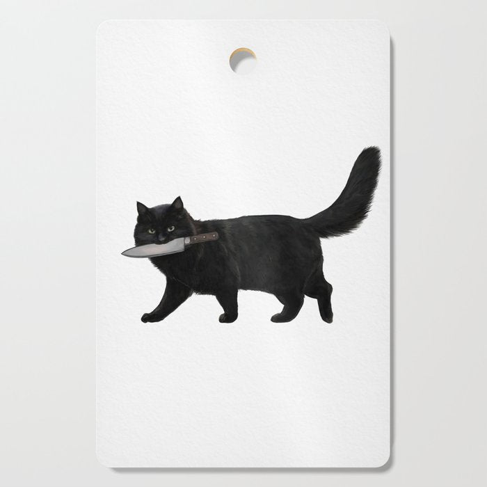 Knife Cat Cutting Board Gallery Image 1