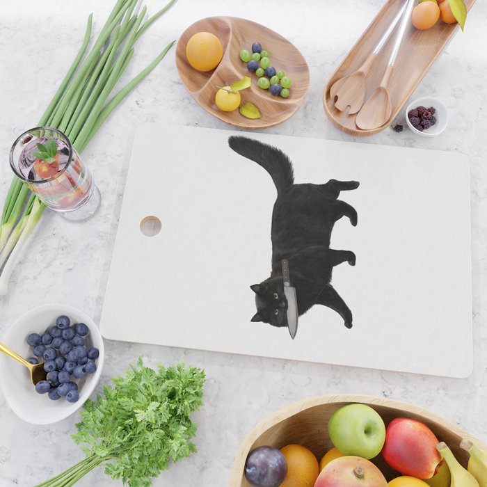 Knife Cat Cutting Board Gallery Image 2