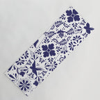 Mexican Talavera Blue Tiles Pattern by Akbaly Yoga Mat Gallery Image 1