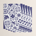 Mexican Talavera Blue Tiles Pattern by Akbaly Wrapping Paper Gallery Image 3