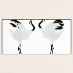 Cranes Dancing Desk Mat Gallery Image 3