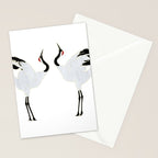 Cranes Dancing Stationery Card Gallery Image 2