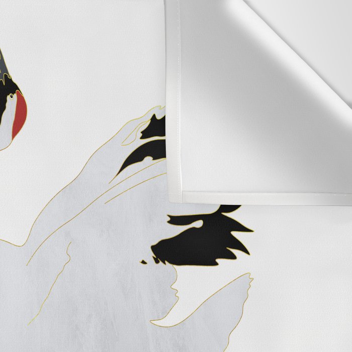 Cranes Dancing Wall Tapestry Gallery Image 3