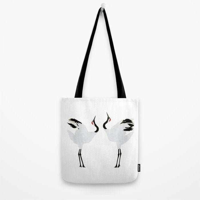 Cranes Dancing Tote Bag Gallery Image 2