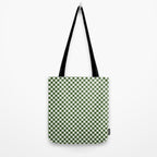 Mini Mini Check Pattern in Green  Tote Bag Gallery Image 2