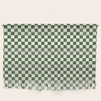 Mini Mini Check Pattern in Green  Wall Hanging Gallery Image 1