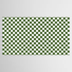 Mini Mini Check Pattern in Green  Tablecloth Gallery Image 2