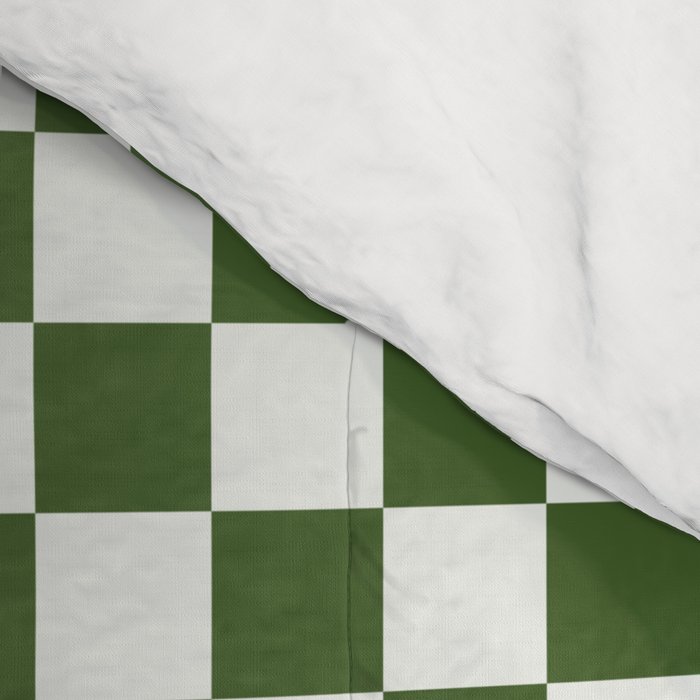 Mini Mini Check Pattern in Green  Comforter Gallery Image 4