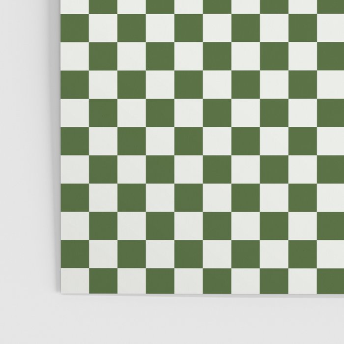 Mini Mini Check Pattern in Green  Poster Gallery Image 3