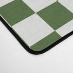 Mini Mini Check Pattern in Green  Desk Mat Gallery Image 4