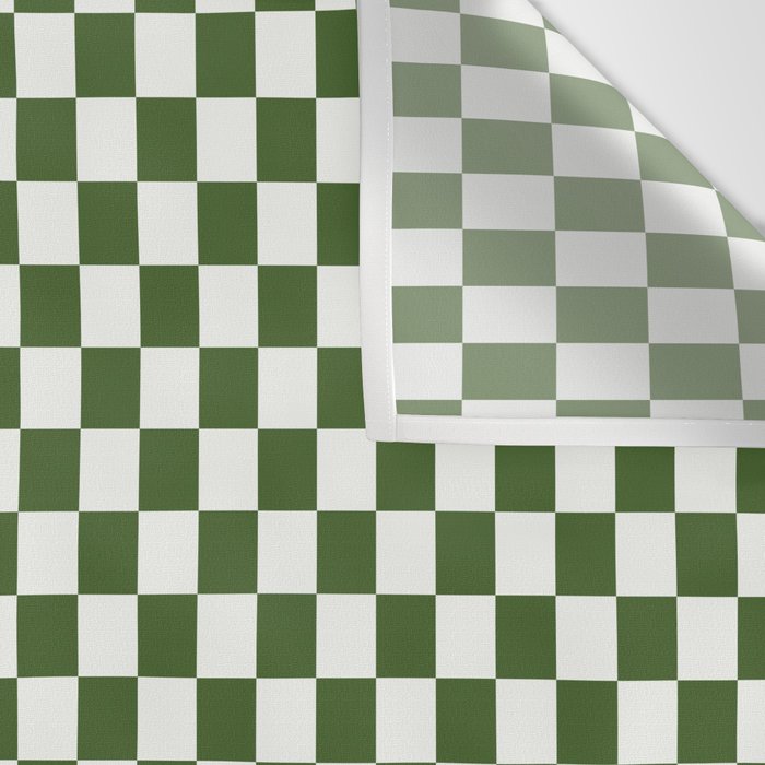 Mini Mini Check Pattern in Green  Wall Tapestry Gallery Image 3