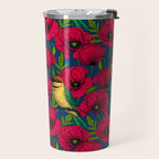 Bee eaters and poppies  Travel Mug Gallery Image 2