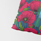 Bee eaters and poppies  Pillow Sham Gallery Image 4