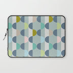 City life facade blue teal Laptop Sleeve Gallery Image 1