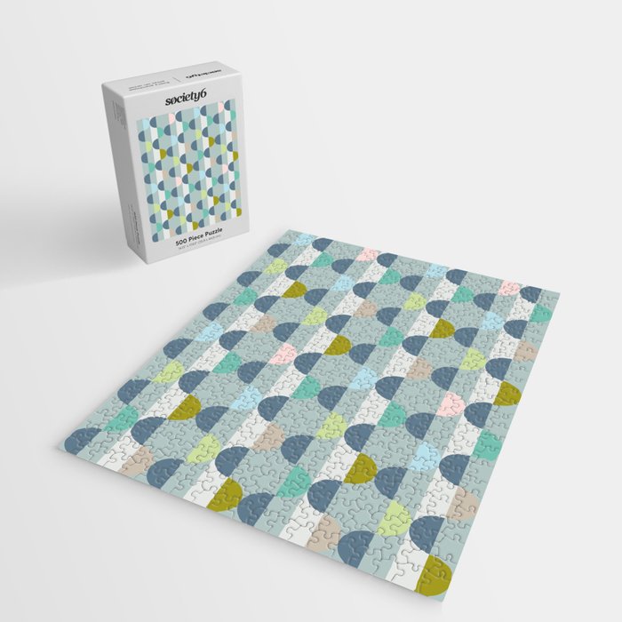 City life facade blue teal Jigsaw Puzzle Gallery Image 2