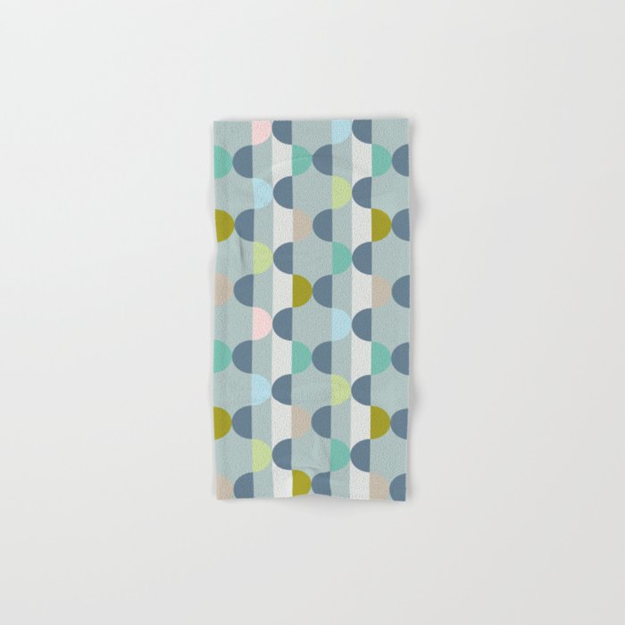 City life facade blue teal Bath Towel Gallery Image 1