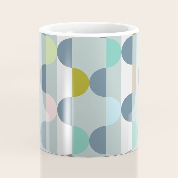 City life facade blue teal Coffee Mug Gallery Image 4