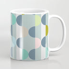 City life facade blue teal Coffee Mug Gallery Image 1