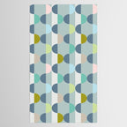 City life facade blue teal Tablecloth Gallery Image 2