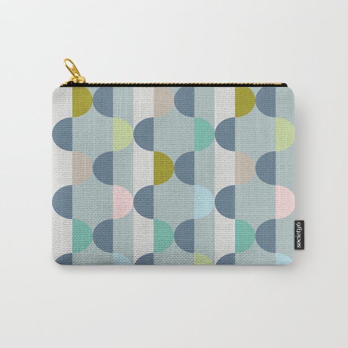 City life facade blue teal Carry All Pouch Gallery Image 1