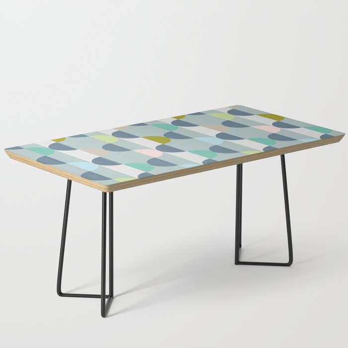 City life facade blue teal Coffee Table Gallery Image 1