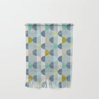 City life facade blue teal Wall Hanging Gallery Image 1