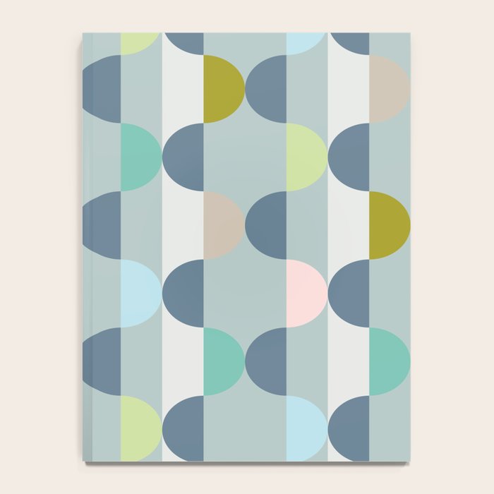City life facade blue teal Notebook Gallery Image 4