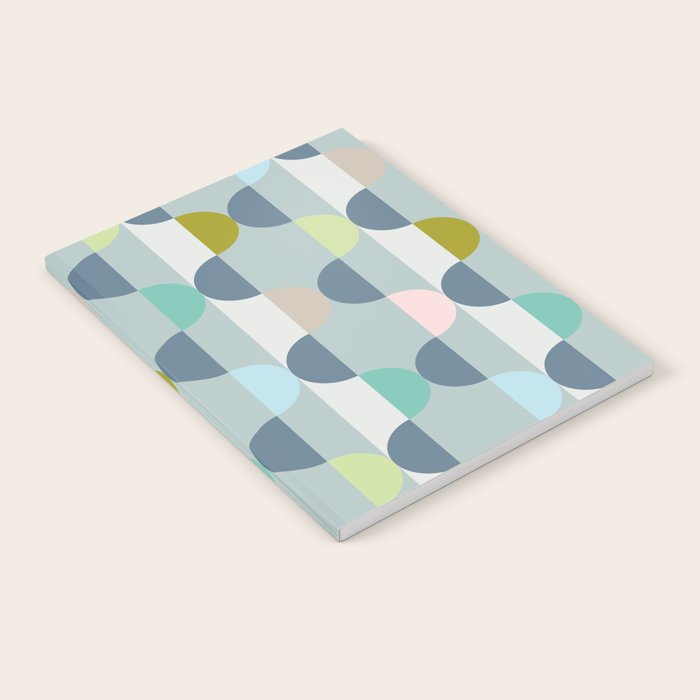 City life facade blue teal Notebook Gallery Image 1