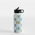 City life facade blue teal Water Bottle Gallery Image 1