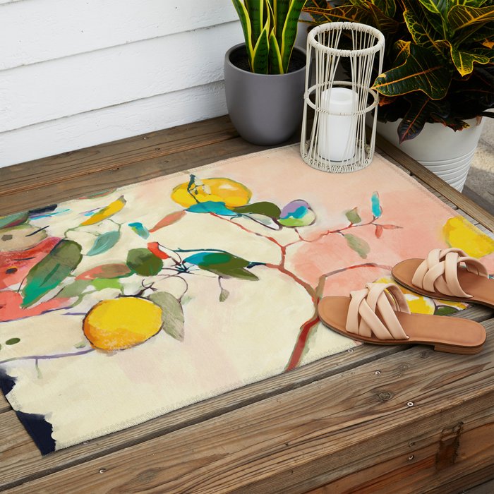 lemon tree Outdoor Rug Gallery Image 2