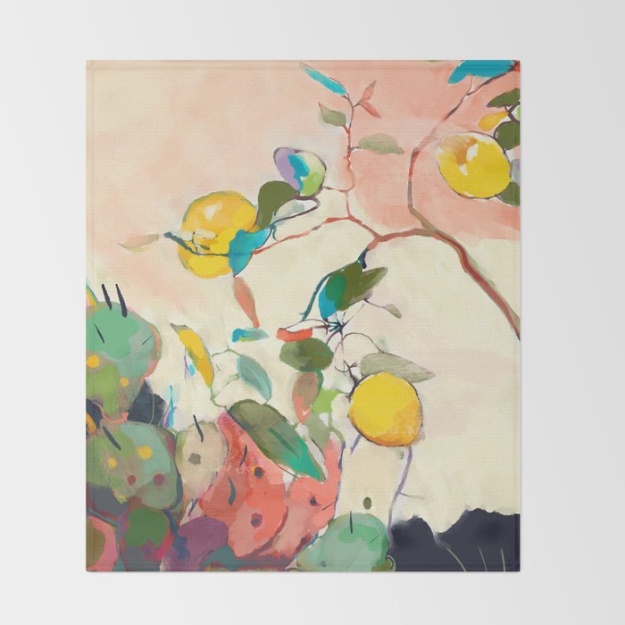 lemon tree Throw Blanket Gallery Image 2