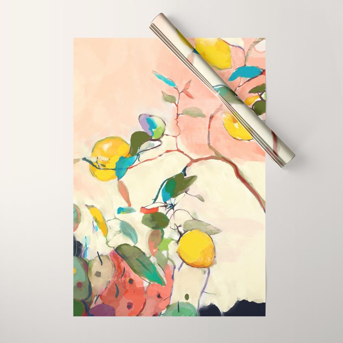 lemon tree Wrapping Paper Gallery Image 1