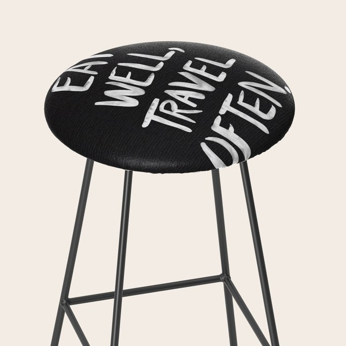 Eat Well, Travel Often Stool Gallery Image 2