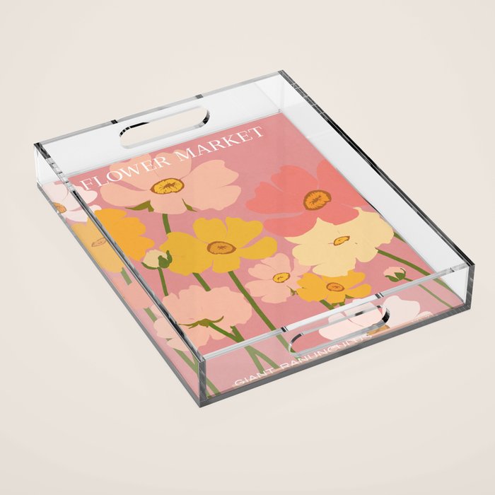Flower Market - Ranunculus #2 Acrylic Tray Gallery Image 1