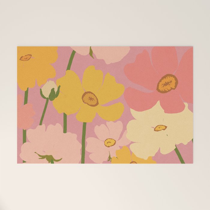 Flower Market - Ranunculus #2 Welcome Mat Gallery Image 1