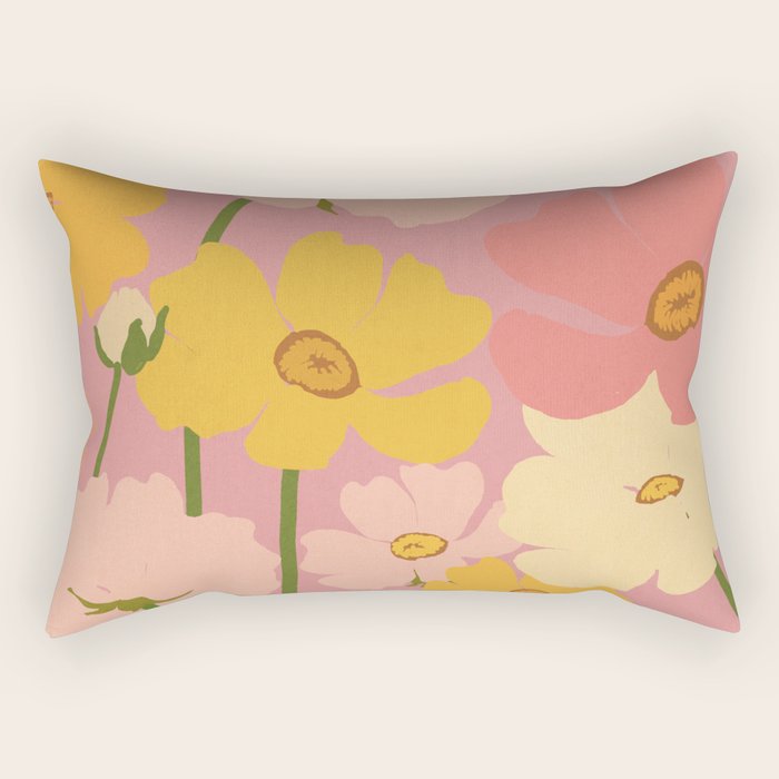 Flower Market - Ranunculus #2 Rectangular Pillow Gallery Image 1