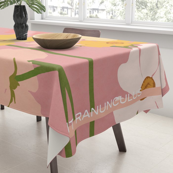 Flower Market - Ranunculus #2 Tablecloth Gallery Image 3