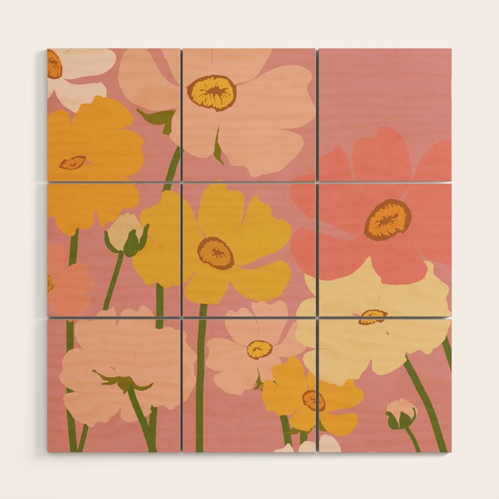 Flower Market - Ranunculus #2 Wood Wall Art Gallery Image 1