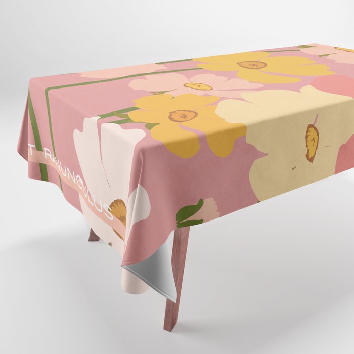 Flower Market - Ranunculus #2 Tablecloth Gallery Image 1