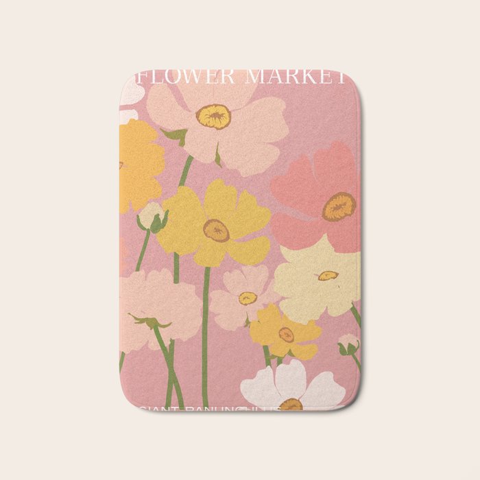 Flower Market - Ranunculus #2 Bath Mat Gallery Image 1