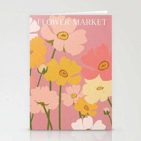 Flower Market - Ranunculus #2 Stationery Card Gallery Image 1