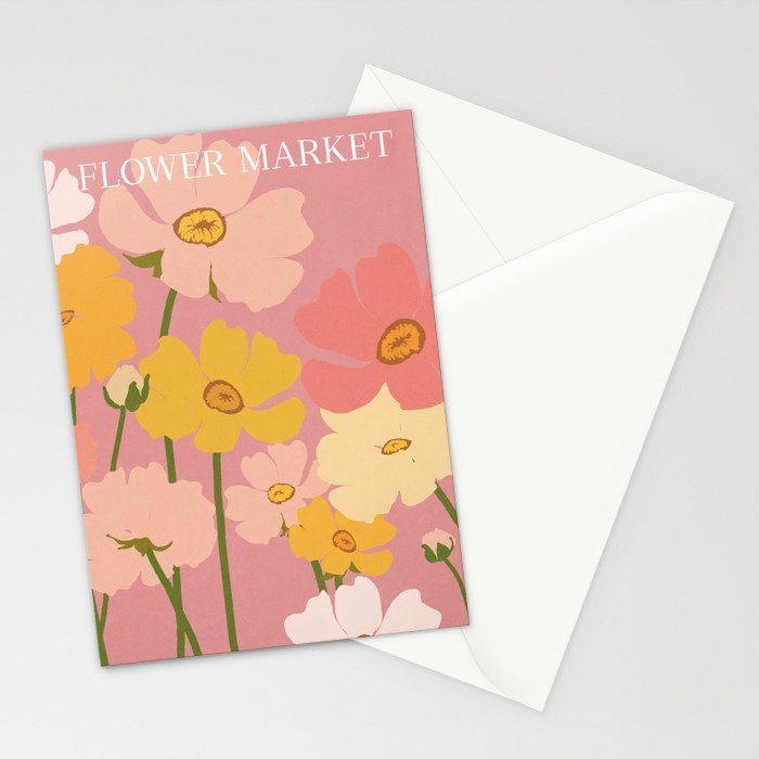 Flower Market - Ranunculus #2 Stationery Card Gallery Image 2