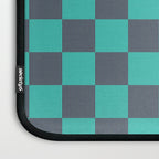 Textured Plaid pattern purple and teal Laptop Sleeve Gallery Image 3