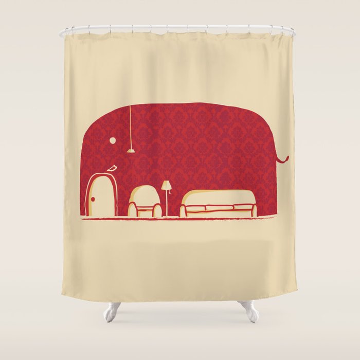 Elephanticus Roomious Shower Curtain Gallery Image 1