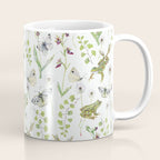 Spring Frogs and Orchids - Light Green Coffee Mug Gallery Image 1